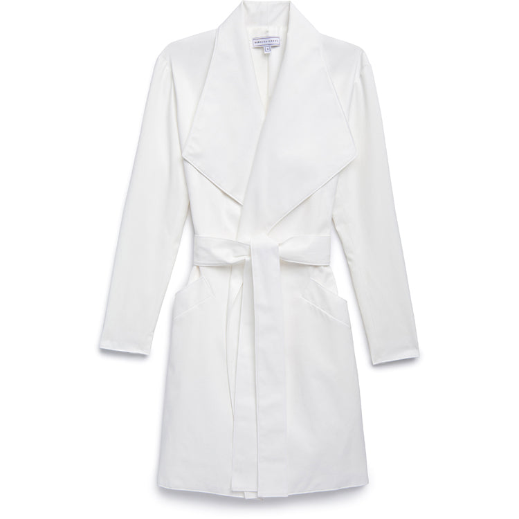 ALL WEATHER COAT WHITE