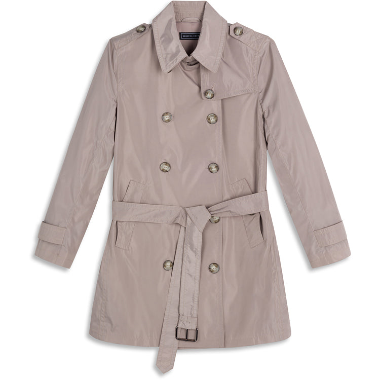 SHIMMER ALL WEATHER COAT BEIGE