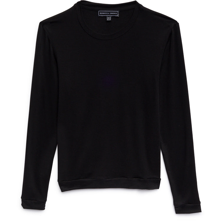 WOOL JERSEY CREWNECK BLACK