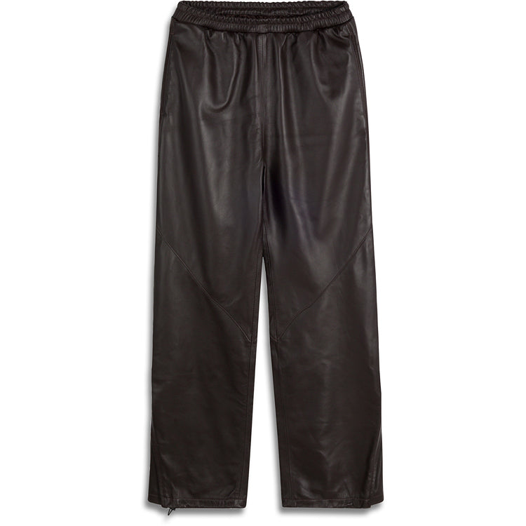 LUXE LEATHER JOGGER -SABLE