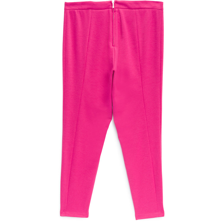 PONTE PANT W/ ZIPPER PINK