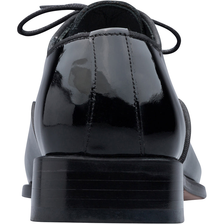 PATENT LEATHER TUXEDO SHOE BLACK