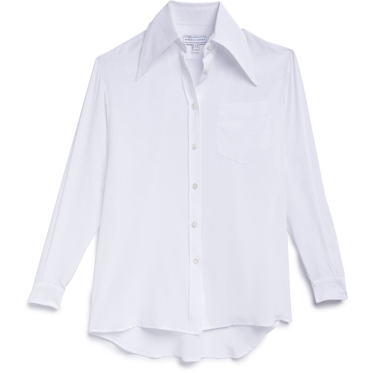 100% Silk crepe. Wide collar. Button down. Indulge in luxurious elegance with the ANNA MAY BLOUSE SILK CREPE WHITE. Made from 100% silk crepe, this blouse features a wide collar and a button down design. Feel the softness of silk against your skin while exuding sophistication and style. Elevate your wardrobe with this …