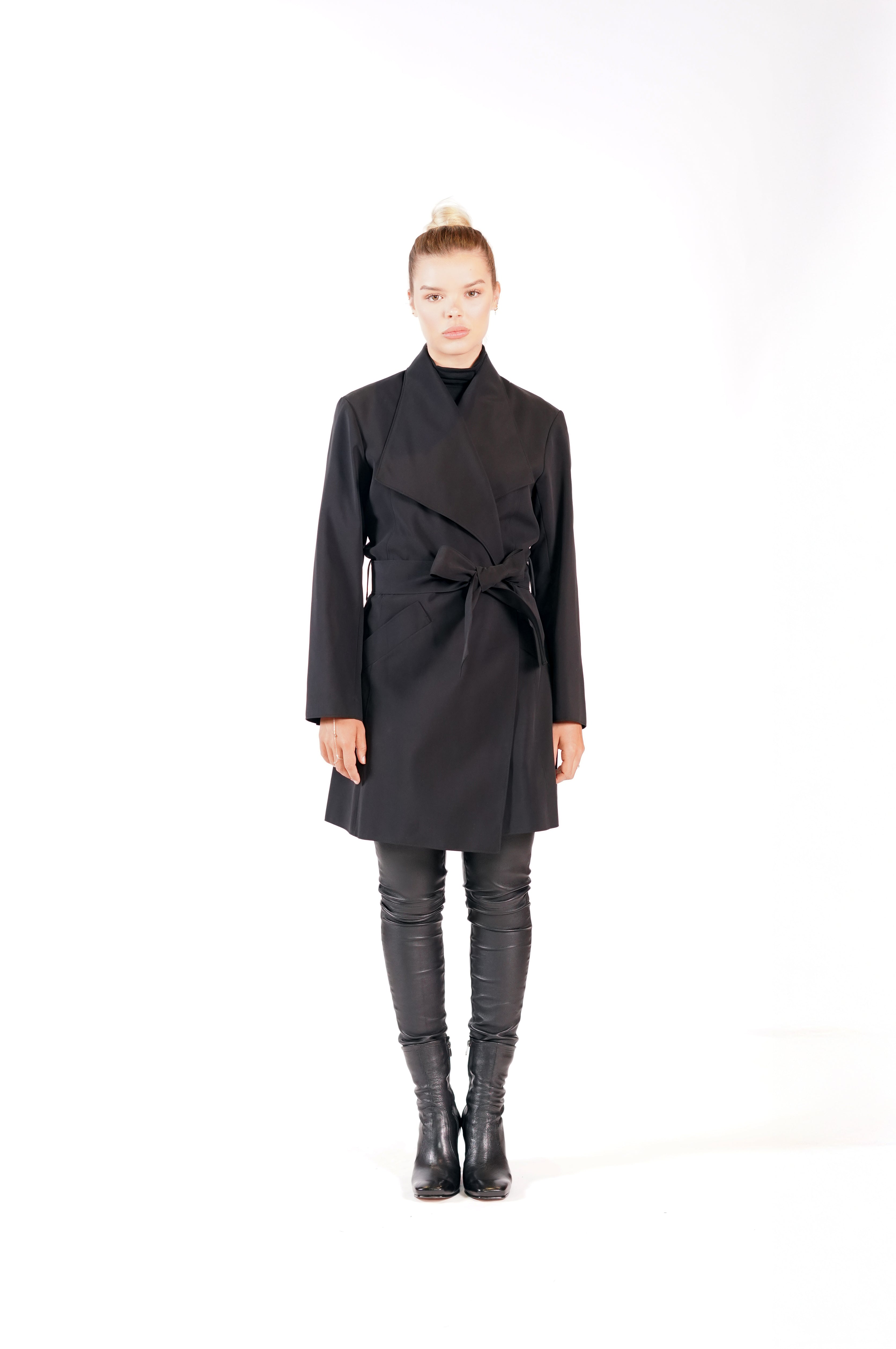ALL WEATHER COAT BLACK