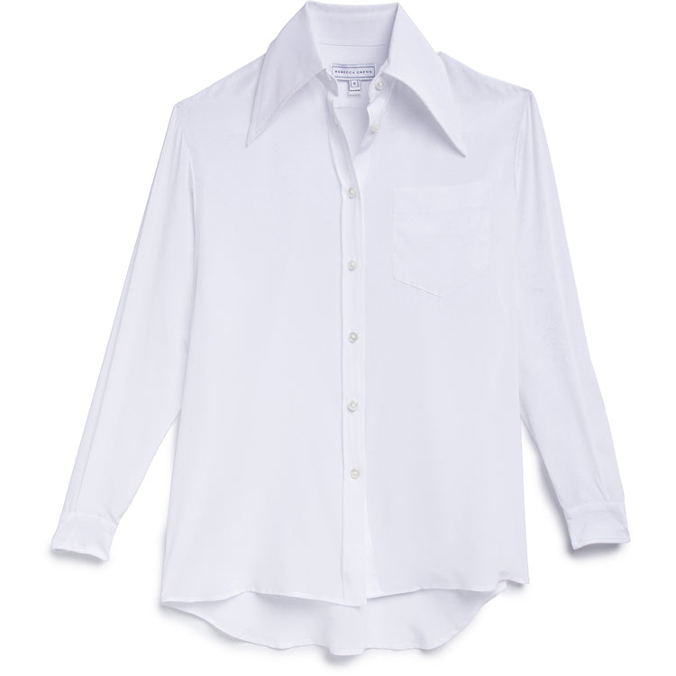 ANNA MAY BLOUSE SILK CREPE WHITE