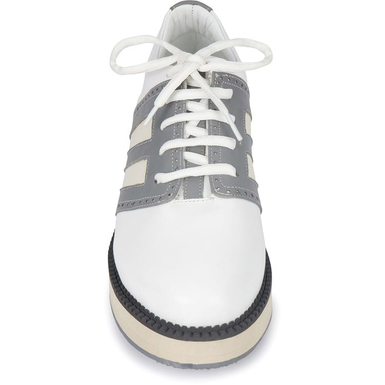 WHITE & GREY LACE UP